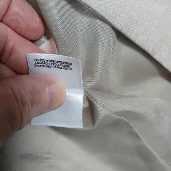 Evan-Picone Black Label Skirt Suit Womens Jacket 8 Skirt 6 Beige 2 Piece Career - Picture 6 of 11